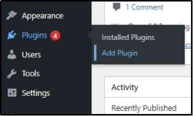 WordPress add new plugin screen