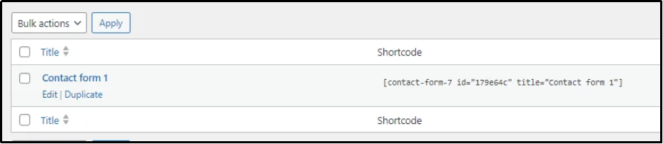 Editing a Contact Form 7 form in WordPress