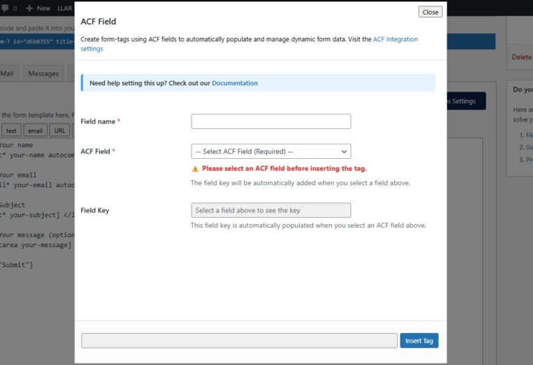 ACF Integration for Contact Form 7 – CF7 Apps Documentation