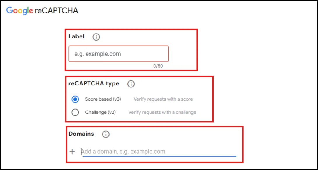Select reCAPTCHA v3 option in plugin settings