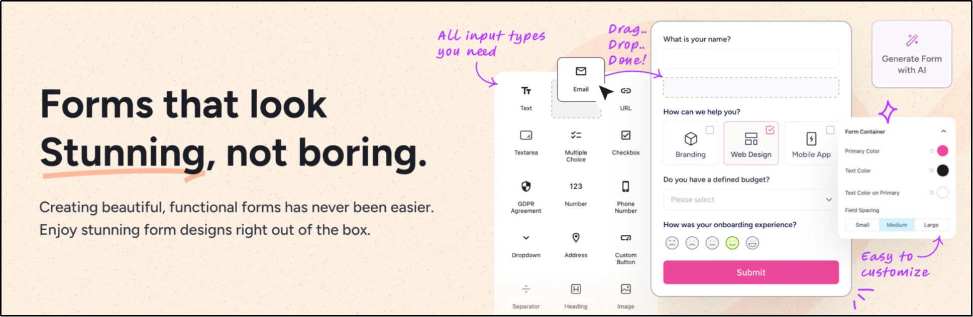 SureForms AI-powered WordPress form creation platform
