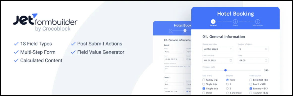 JetFormBuilder Gutenberg-based AI form builder for WordPress