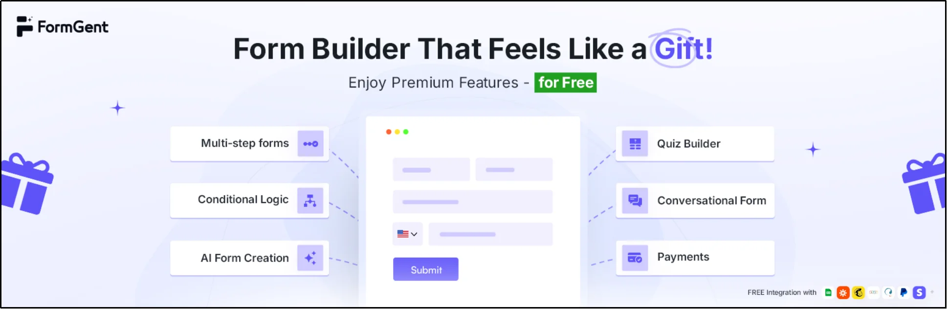 FormGent AI-native WordPress form builder and automation tool