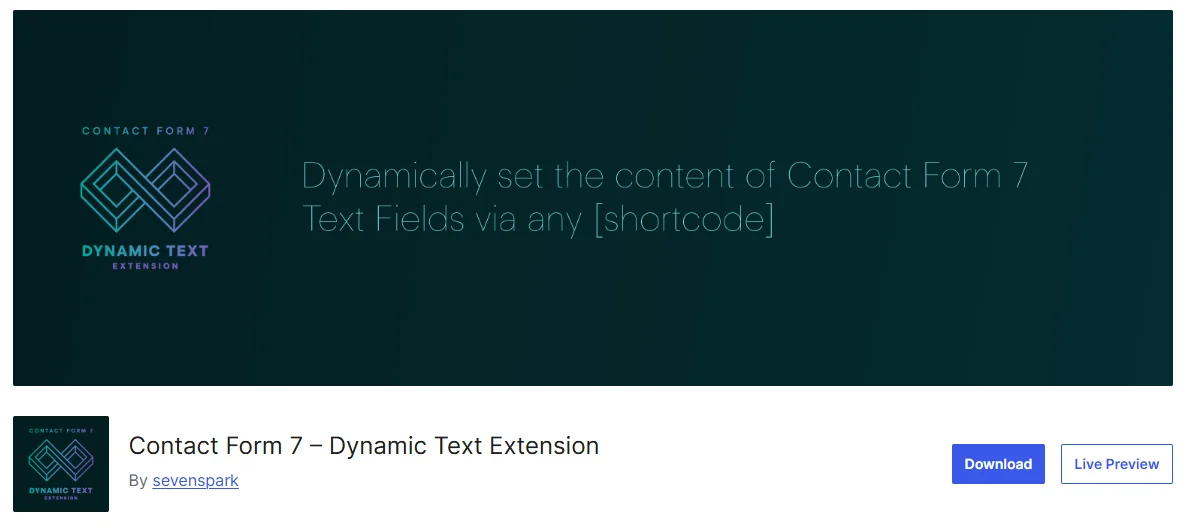 Dynamic Text Extension for Contact Form 7 with pre-filled and personalized form fields