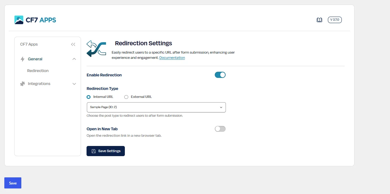 Individual Form Settings