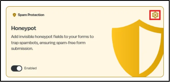CF7 Apps Honeypot settings page