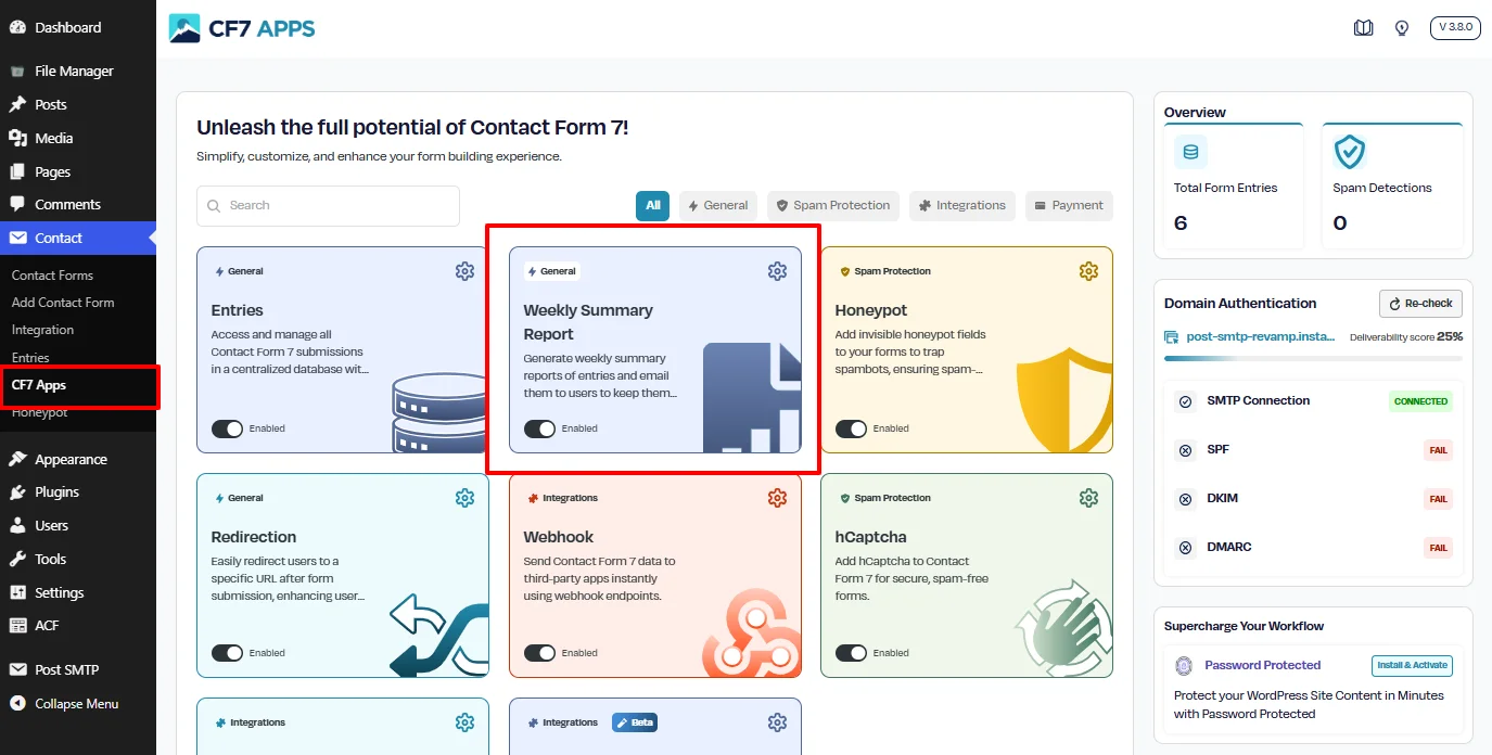 CF7 Apps ‹ post-smtp-revamp.instawp.co — WordPress (2)