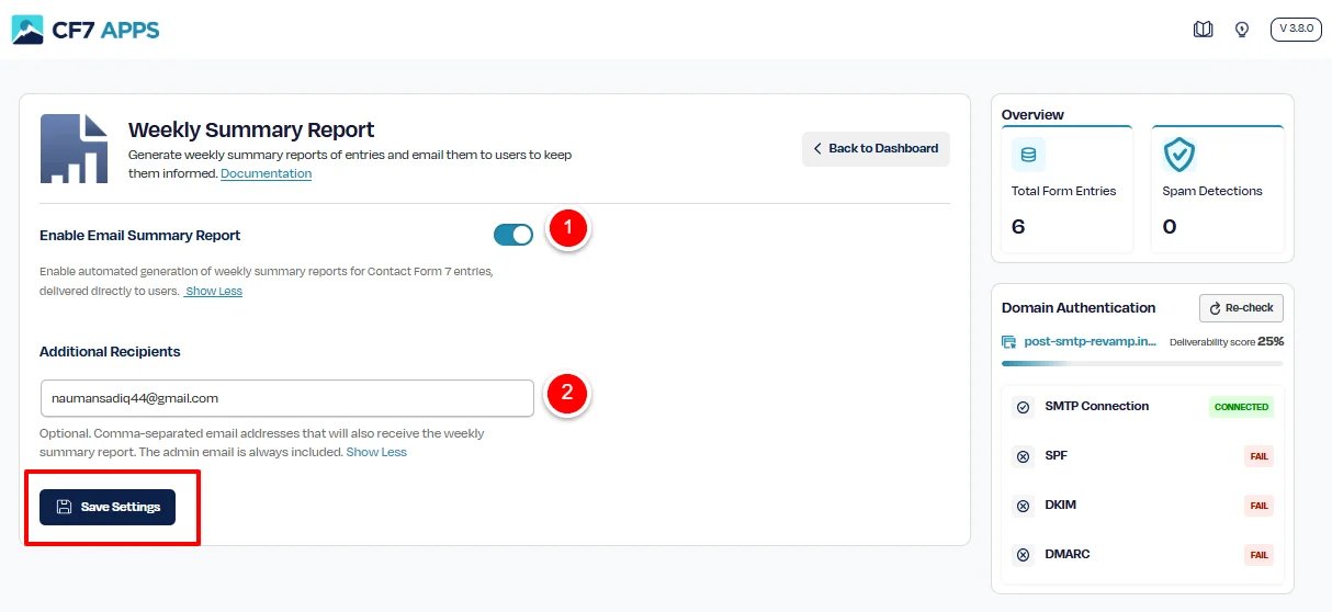 CF7 Apps ‹ post-smtp-revamp.instawp.co — WordPress