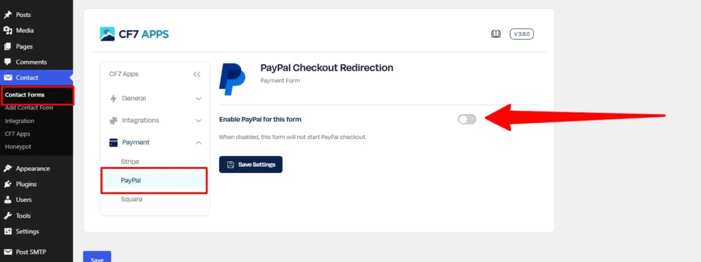 enable-paypal-for-contact-form-7-form