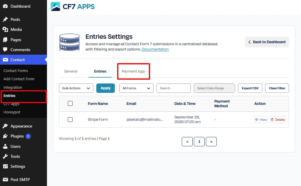 access-payment-logs